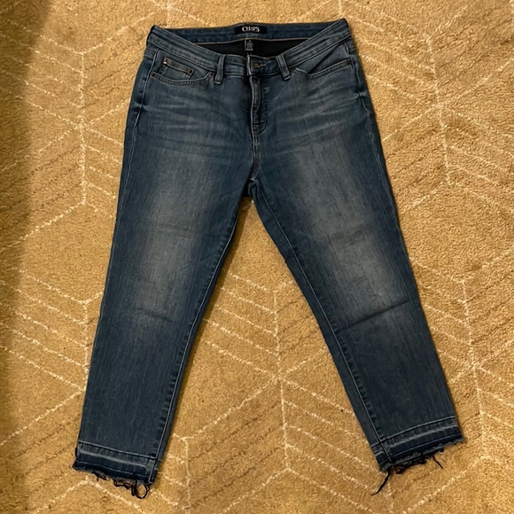Chaps Cropped Jeans Size 8 Petite - Picture 1 of 2